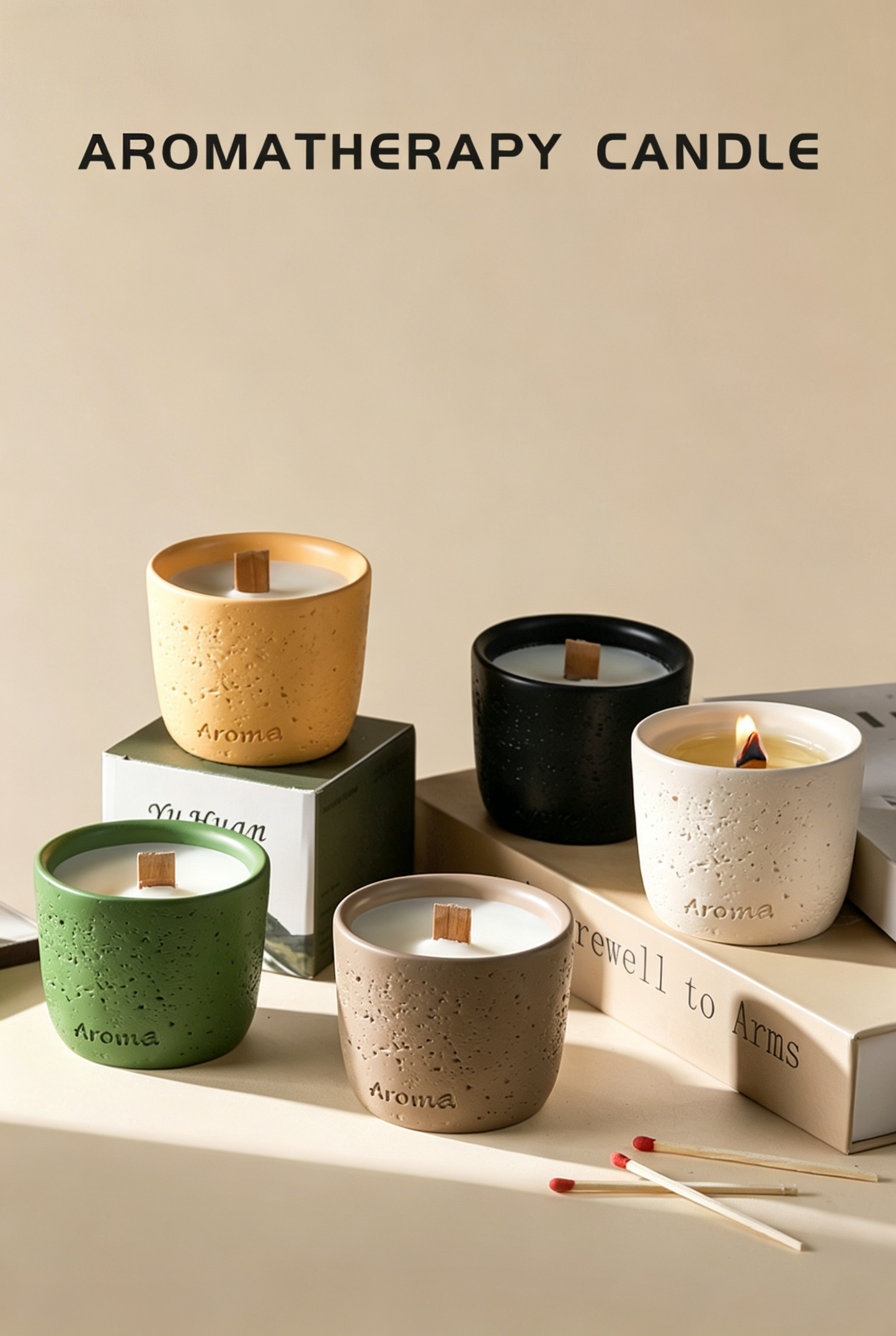 Juego de regalo de velas aromáticas Nature's Essence