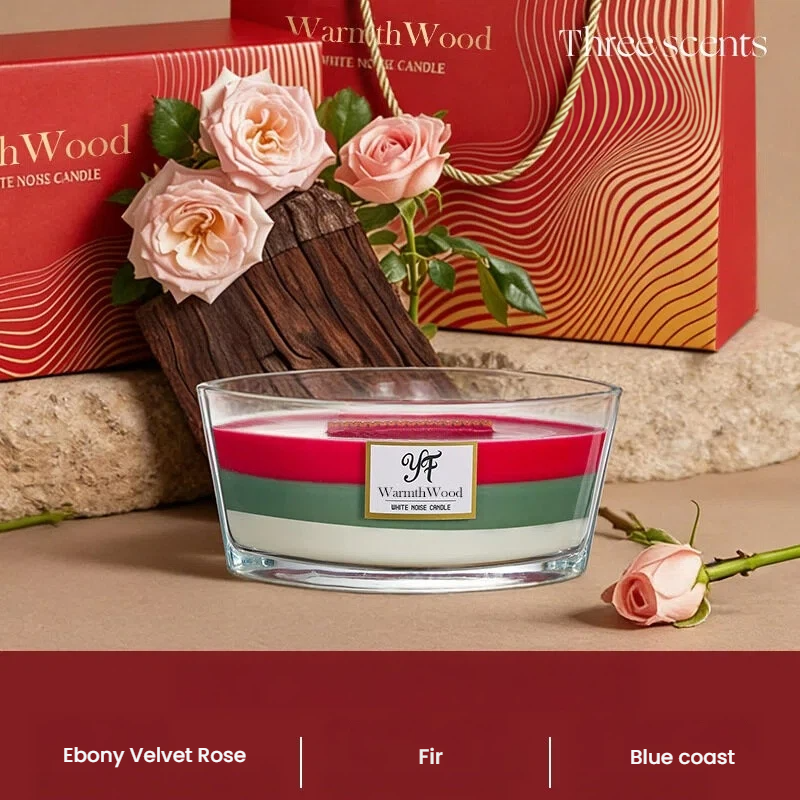 Set de Regalo de Velas de Soja con Ruido Blanco Costero