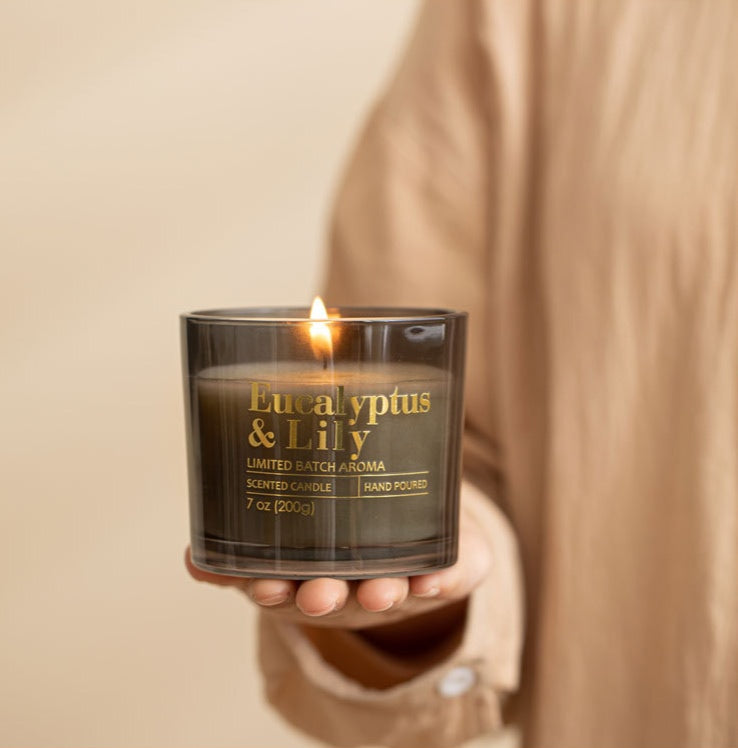 Vela aromática relajante para el hogar y el estado de ánimo