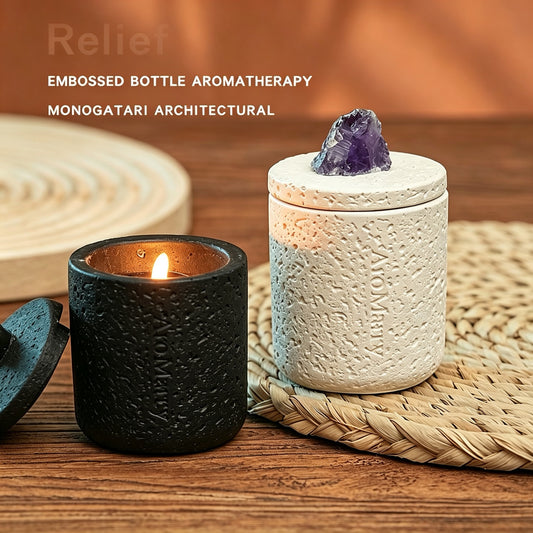 Crystal Infused Soy Wax Aromatherapy Candle