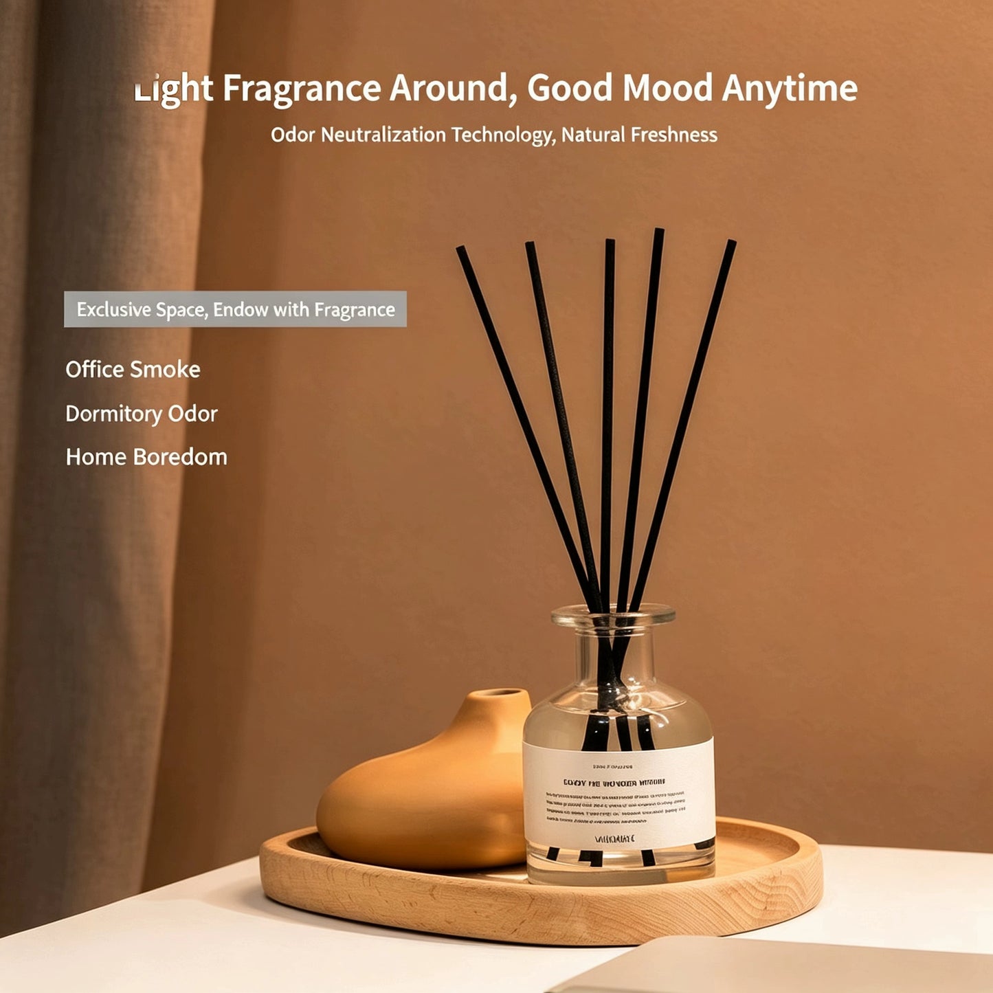 Subtle Floral Essential Oil Reed Diffuser | Long Lasting Indoor Home Fragrance