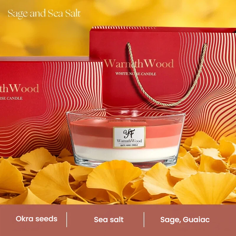 Set de Regalo de Velas de Soja con Ruido Blanco Costero